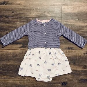 Carter’s baby girl dress with matching cardigan